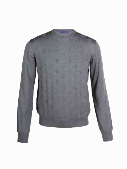 Patrick Hellmann CollectionGrey Round-Neck Pulloverimage630
